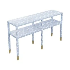 Custom Mary Carmen Console Table -Furniture & Decoration Shop Mary Carmen Console in Lolita Grasscloth3
