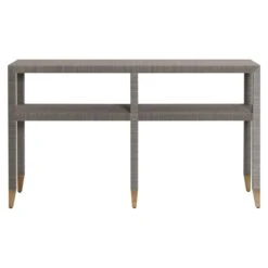 Quick Ship Mary Carmen Console In Elizabeth Grasscloth -Furniture & Decoration Shop Mary 20Carmen 20Console.02