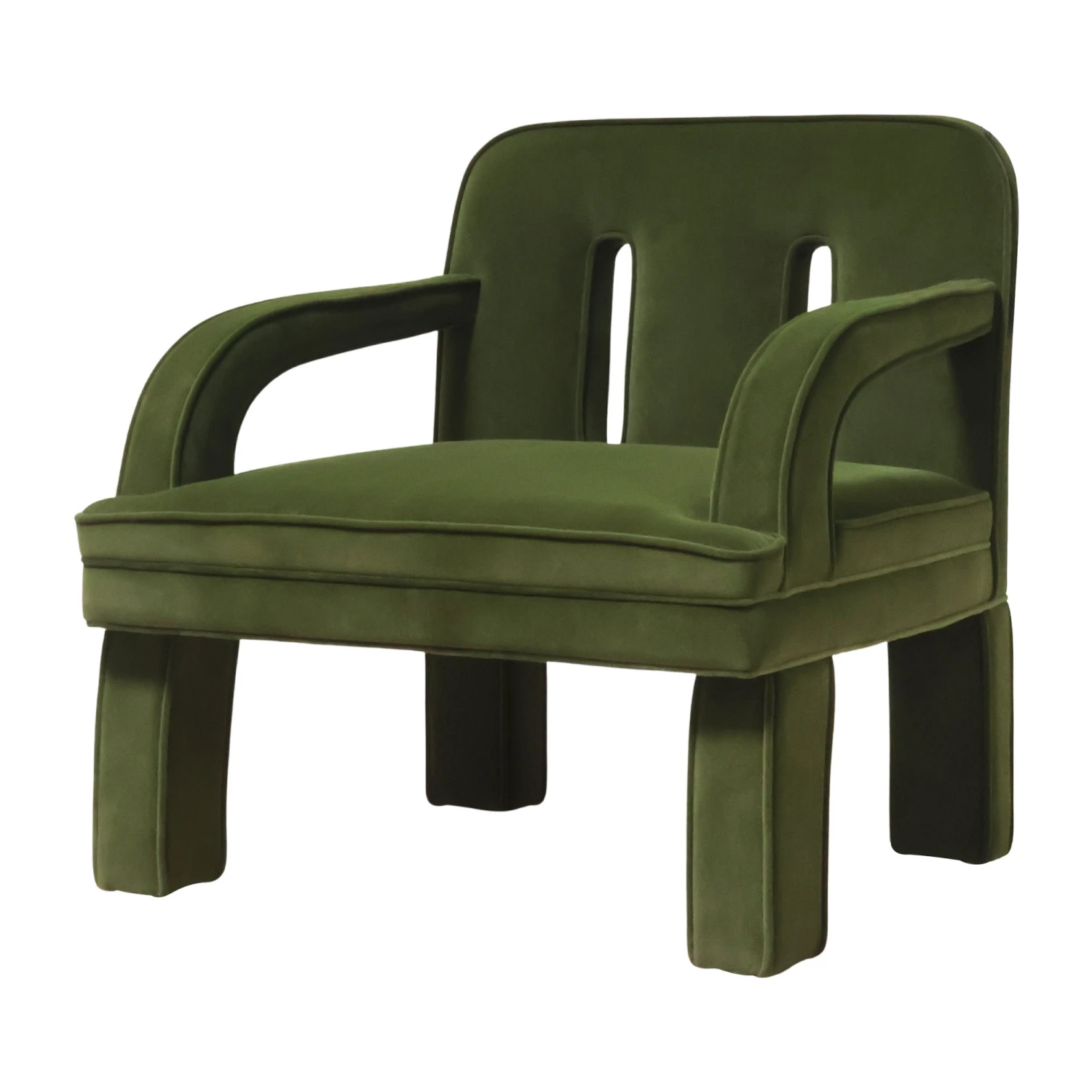Mason Accent Chair In Green Velvet 3 Mason Accent Chair In Green Velvet