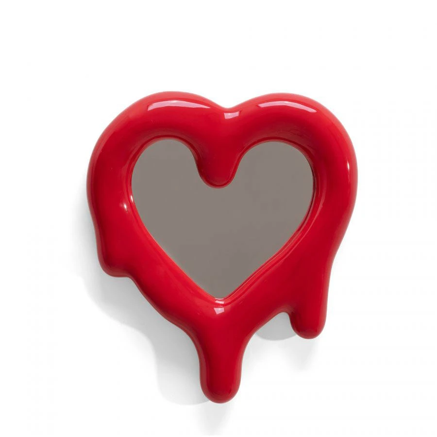 Melted Heart Mirror Frame - Red By Seletti 4 Melted Heart Mirror Frame - Red By Seletti - Image 2