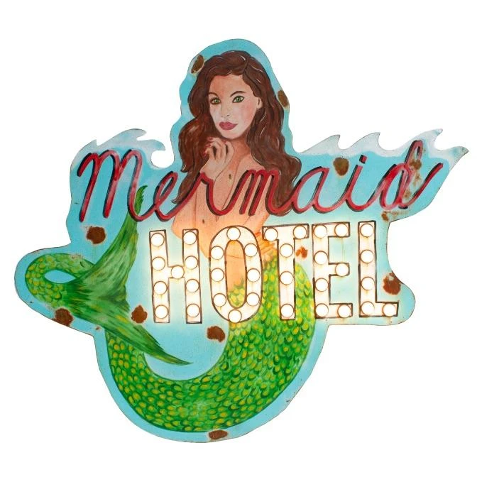 Mermaid Hotel Sign 2 Mermaid Hotel Sign