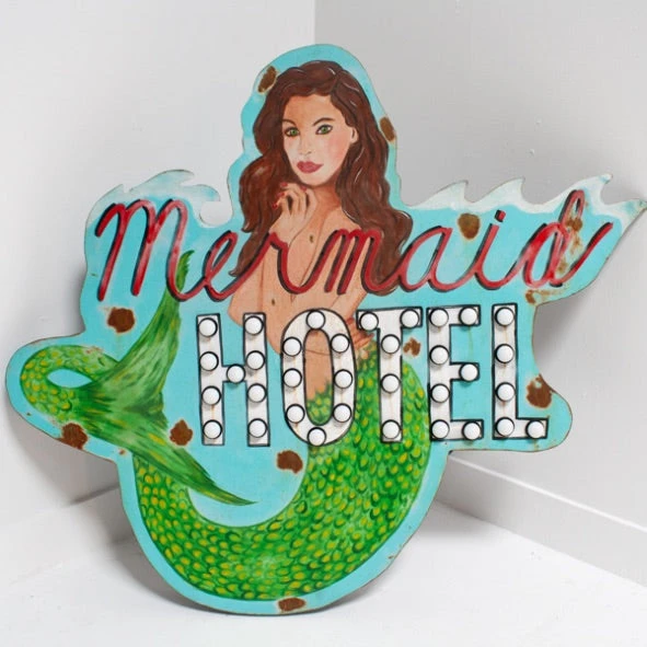 Mermaid Hotel Sign 5 Mermaid Hotel Sign - Image 4