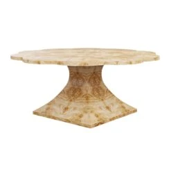 Custom Mirabell Dining Table 21 Custom Mirabell Dining Table -Furniture & Decoration Shop MirabellDiningTableinGoldenPecanMappaBurl.02