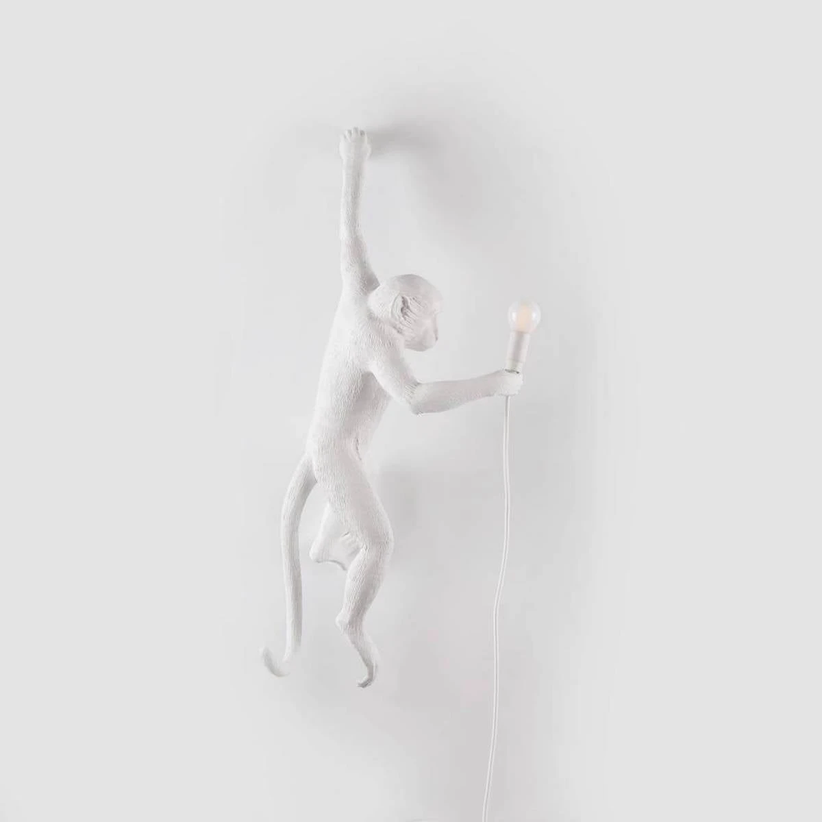 Monkey Lamp - Hanging White By Seletti (Left) 4 Monkey Lamp - Hanging White By Seletti (Left) - Image 2
