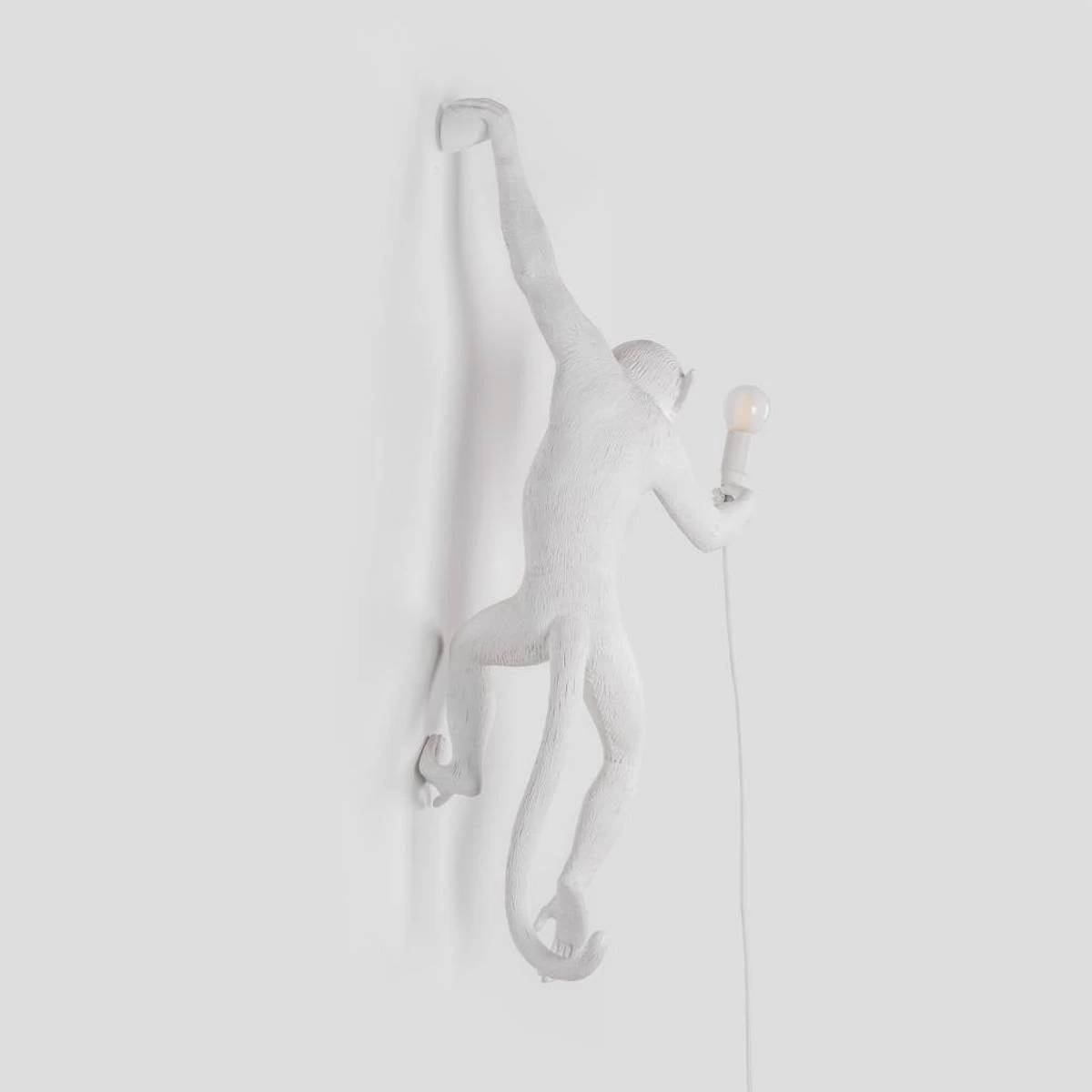 Monkey Lamp - Hanging White By Seletti (Left) 5 Monkey Lamp - Hanging White By Seletti (Left) - Image 3
