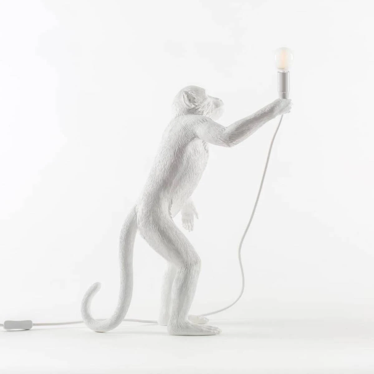 Monkey Lamp - Standing White By Seletti 5 Monkey Lamp - Standing White By Seletti - Image 3