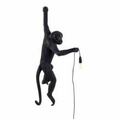Monkey Lamp - Hanging Black By Seletti (Left)