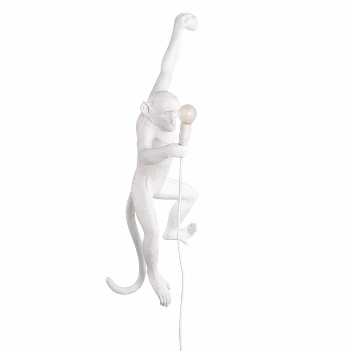 Monkey Lamp - Hanging White By Seletti (Left) 3 Monkey Lamp - Hanging White By Seletti (Left)