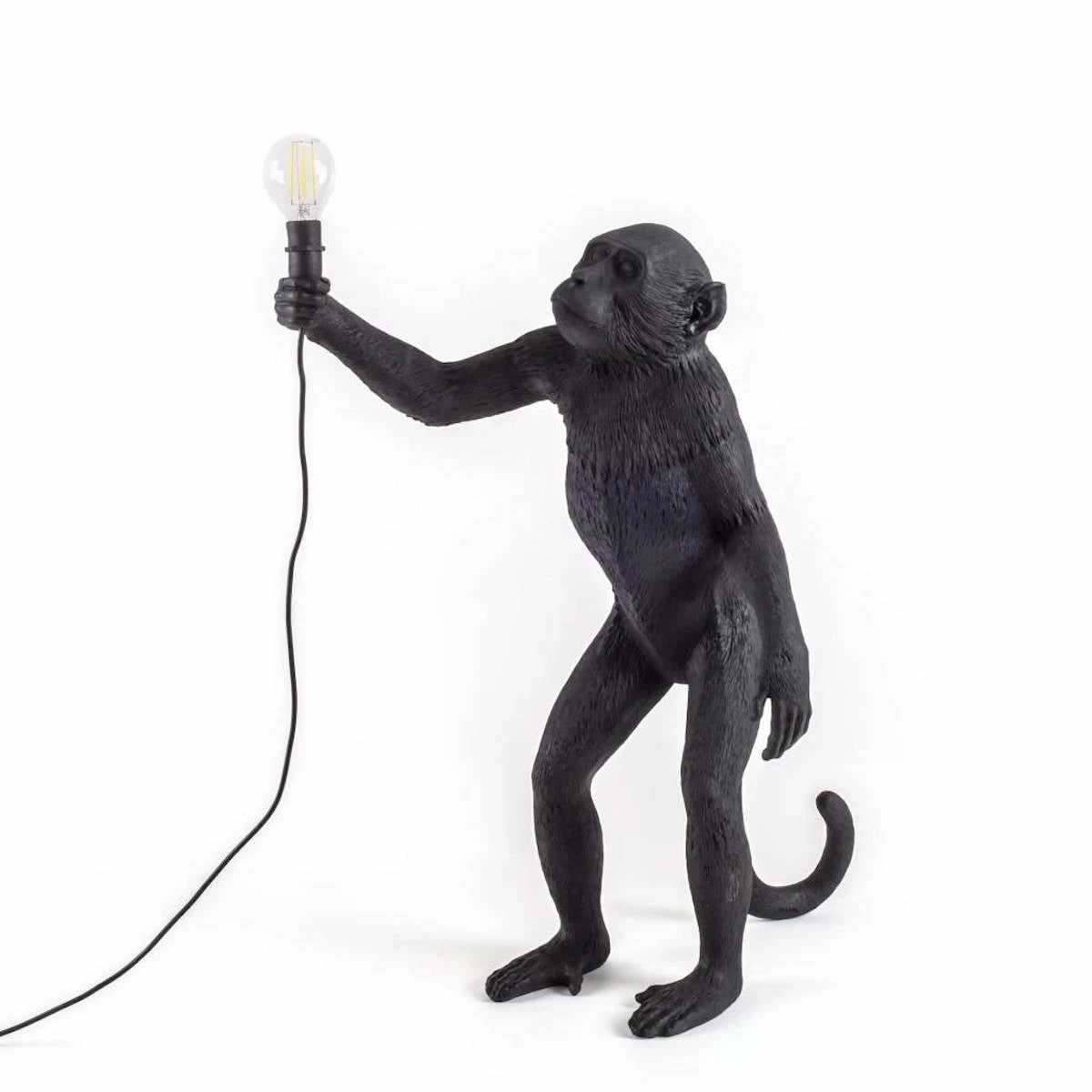 Monkey Lamp - Standing Black By Seletti 3 Monkey Lamp - Standing Black By Seletti