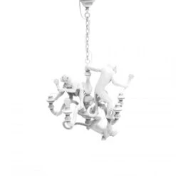 Monkey Lamp - Chandelier White By Seletti -Furniture & Decoration Shop Monkey chandelier bianco spento 3 1