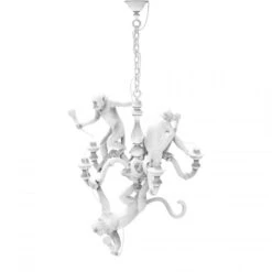 Monkey Lamp - Chandelier White By Seletti -Furniture & Decoration Shop Monkey chandelier bianco spento 6 1 1