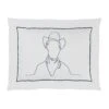 Navy Cowboy Boudoir Pillow Cover