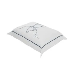 Navy Cowboy Boudoir Pillow Cover -Furniture & Decoration Shop NavyCowboyBoudoirPillowCover.02