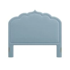 Custom Novi Headboard -Furniture & Decoration Shop NoviHeadboardinClarioIceVelvet.01
