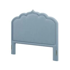 Custom Novi Headboard -Furniture & Decoration Shop NoviHeadboardinClarioIceVelvet.02