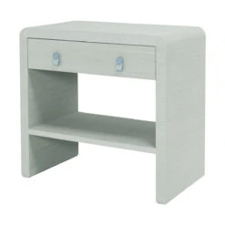 Old Flame Bedside Chest Petite -Furniture & Decoration Shop OldFlameChestPetite BlueLeatherHardware.02