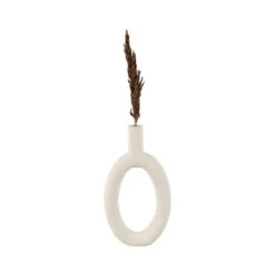 Oval Ring Vase - Ivory -Furniture & Decoration Shop OvalRingVase Ivory.02
