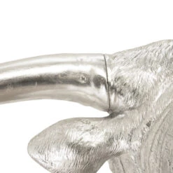 Bullie The Silver Longhorn 9 Bullie The Silver Longhorn -Furniture & Decoration Shop PH83141LonghornSilverLeaf.04