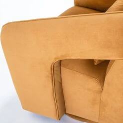 Palmer Swivel Chair In Camel Velvet -Furniture & Decoration Shop PalmerSwivelChairInCamelVelvet.05