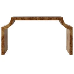Custom Pasha Console Table -Furniture & Decoration Shop PashaConsoleTableinBurl.GoldenPecanMappaBurl.02