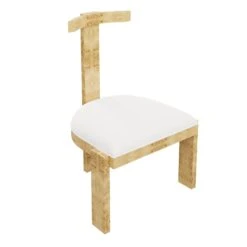 Custom Percival Chair -Furniture & Decoration Shop PercivalChair.NaturalMappaBurl.03