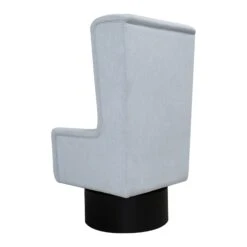 Percy Swivel Chair In Light Blue Linen -Furniture & Decoration Shop PercySwivelChairinLightBlueLinen.02