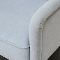 Percy Swivel Chair In Light Blue Linen -Furniture & Decoration Shop PercySwivelChairinLightBlueLinen.05