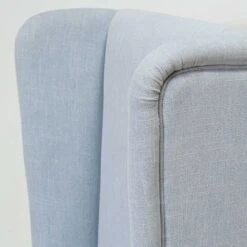 Percy Swivel Chair In Light Blue Linen -Furniture & Decoration Shop PercySwivelChairinLightBlueLinen.06