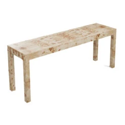 Custom Pierson Console Table -Furniture & Decoration Shop PiersonConsoleTableMatrix.NaturalMappaBurl.04