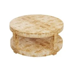 Custom Ponder Coffee Table -Furniture & Decoration Shop PonderCoffeeTableinGoldenPecanMappaBurl.03