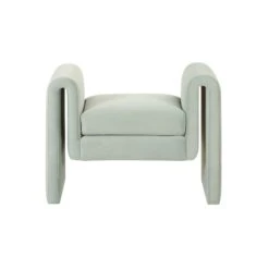 Promenade Ottoman In Icy Blue