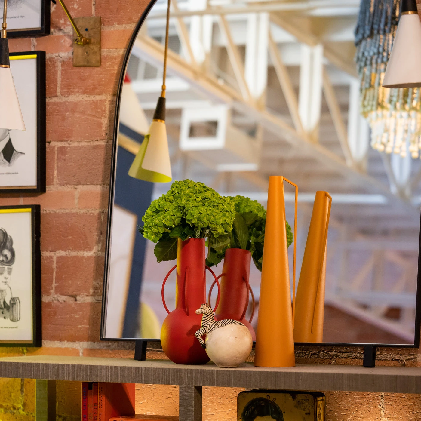 Roman Vases In Sunset - Set Of 4 4 Roman Vases In Sunset - Set Of 4 - Image 2