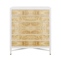 Custom Sadie Tall Boy Dresser -Furniture & Decoration Shop SadieTallBoyDresser.NaturalMappaBurl.01