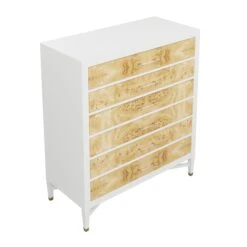 Custom Sadie Tall Boy Dresser -Furniture & Decoration Shop SadieTallBoyDresser.NaturalMappaBurl.03