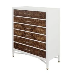 Custom Sadie Tall Boy Dresser -Furniture & Decoration Shop SadieTallBoyDresser.ProvincialMappaBurl.02