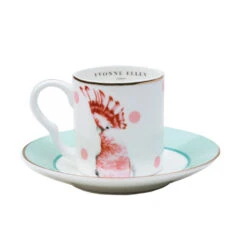 Set Of 2 Espresso Cups & Saucers - Cheetah/Parrot -Furniture & Decoration Shop Setof2EspressoCups Saucers Cheetah Parrot.04