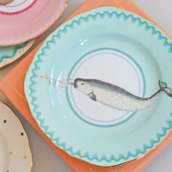 Set Of 4 Pretty Pastel Animal Cake Plates -Furniture & Decoration Shop Setof4PrettyPastelAnimalCakePlates.03