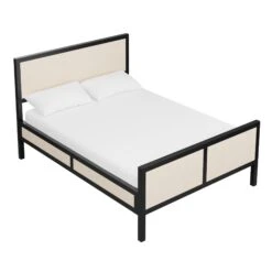 Custom Sibley Bed -Furniture & Decoration Shop SibleyBedinBlackLacquer.HenryGrasscloth.03 f8656ae4 92da 4b09 9c96 4e51f3695305