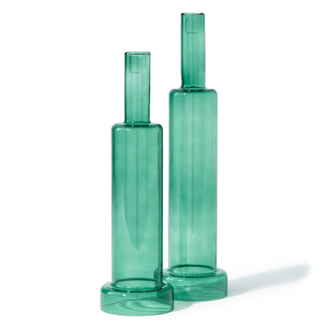 Skyscraper Green Candle Holder - Set Of 2 6 Skyscraper Green Candle Holder - Set Of 2 - Image 4