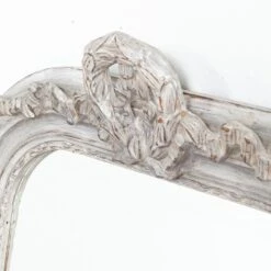 Small Grey Wash Mirror With Decorative Wreath Top 9 Small Grey Wash Mirror With Decorative Wreath Top -Furniture & Decoration Shop SmallGreyWashMirrorwithDecorativeWreathTop.03