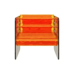 Smokey Orange Acrylic Armchair -Furniture & Decoration Shop SmokeyOrangeAcrylicArmchair.03