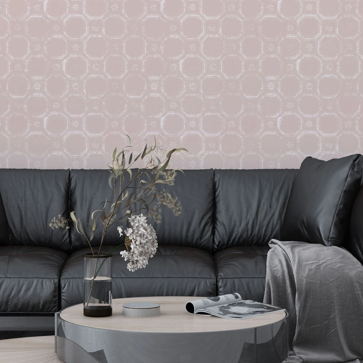 Sorrento Wallpaper - Dusty Rose 4 Sorrento Wallpaper - Dusty Rose - Image 2