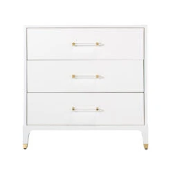 Spy Chest In White -Furniture & Decoration Shop SpyChestinWhite AcrylicHardware.01