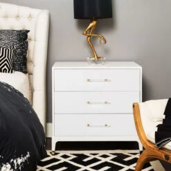 Spy Chest In White -Furniture & Decoration Shop SpyChestinWhite AcrylicHardware.02