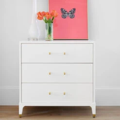 Spy Chest In White -Furniture & Decoration Shop SpyChestinWhite AcrylicHardware.04