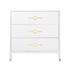 Spy Chest In White -Furniture & Decoration Shop SpyChestinWhite LongCircleHardware.01