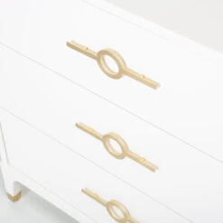 Spy Chest In White -Furniture & Decoration Shop SpyChestinWhite LongCircleHardware.02
