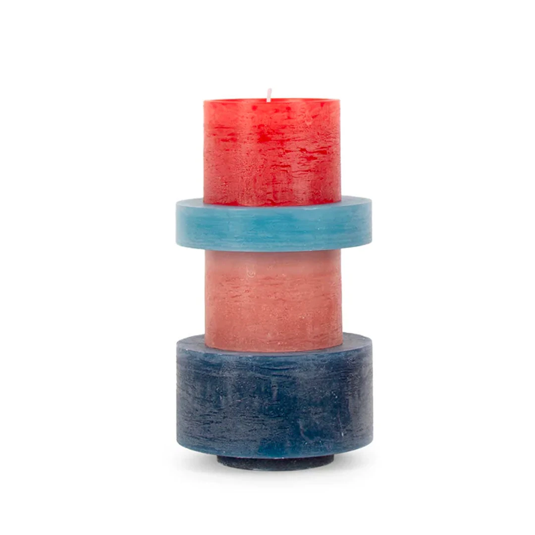 Stan Editions Candle - Stack 04 - Red/Blue 3 Stan Editions Candle - Stack 04 - Red/Blue