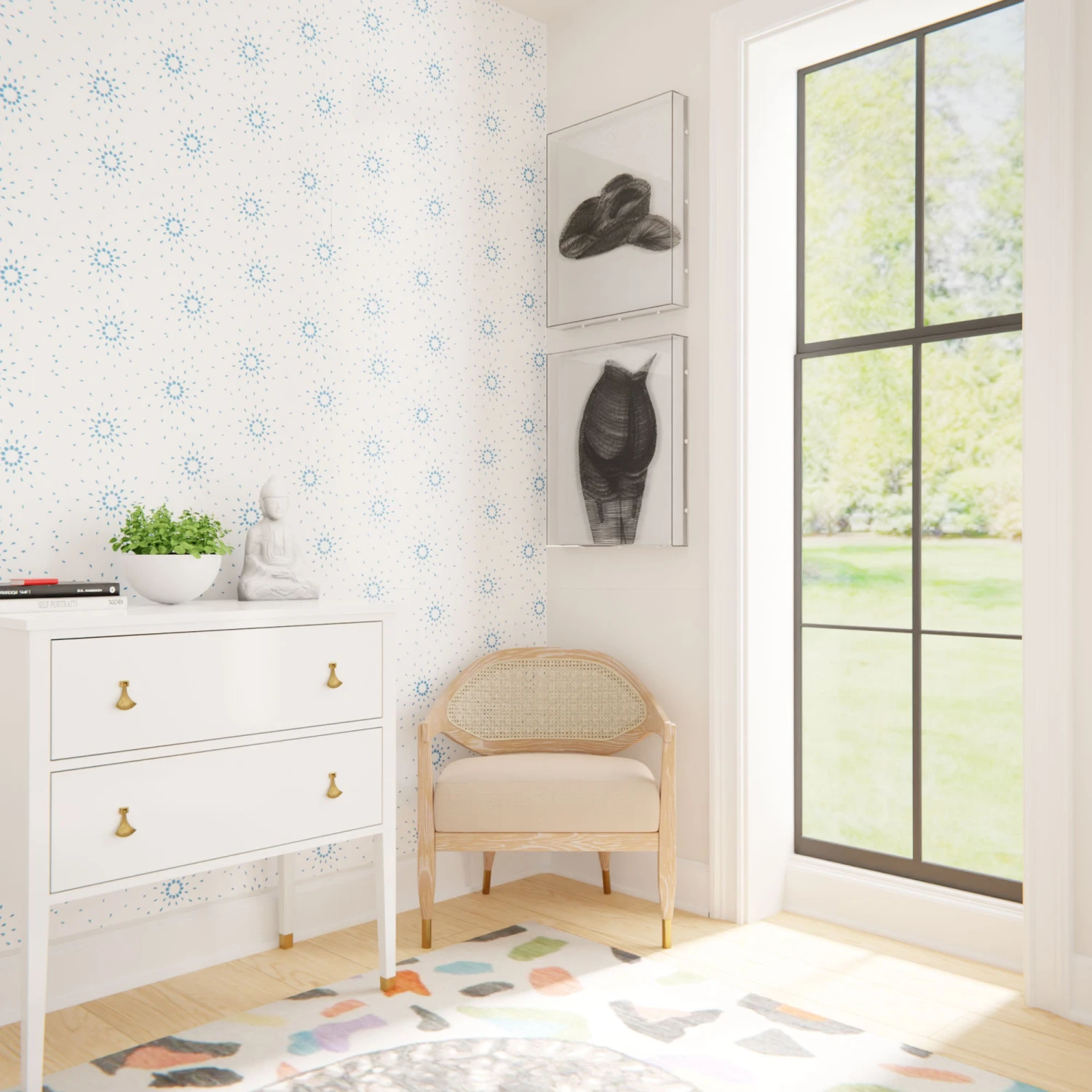 Star Flower - Slate Blue 4 Star Flower - Slate Blue - Image 2