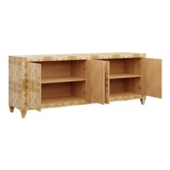 Custom Stella Credenza -Furniture & Decoration Shop StellaCredenza.GoldenPecanMappaBurl.05